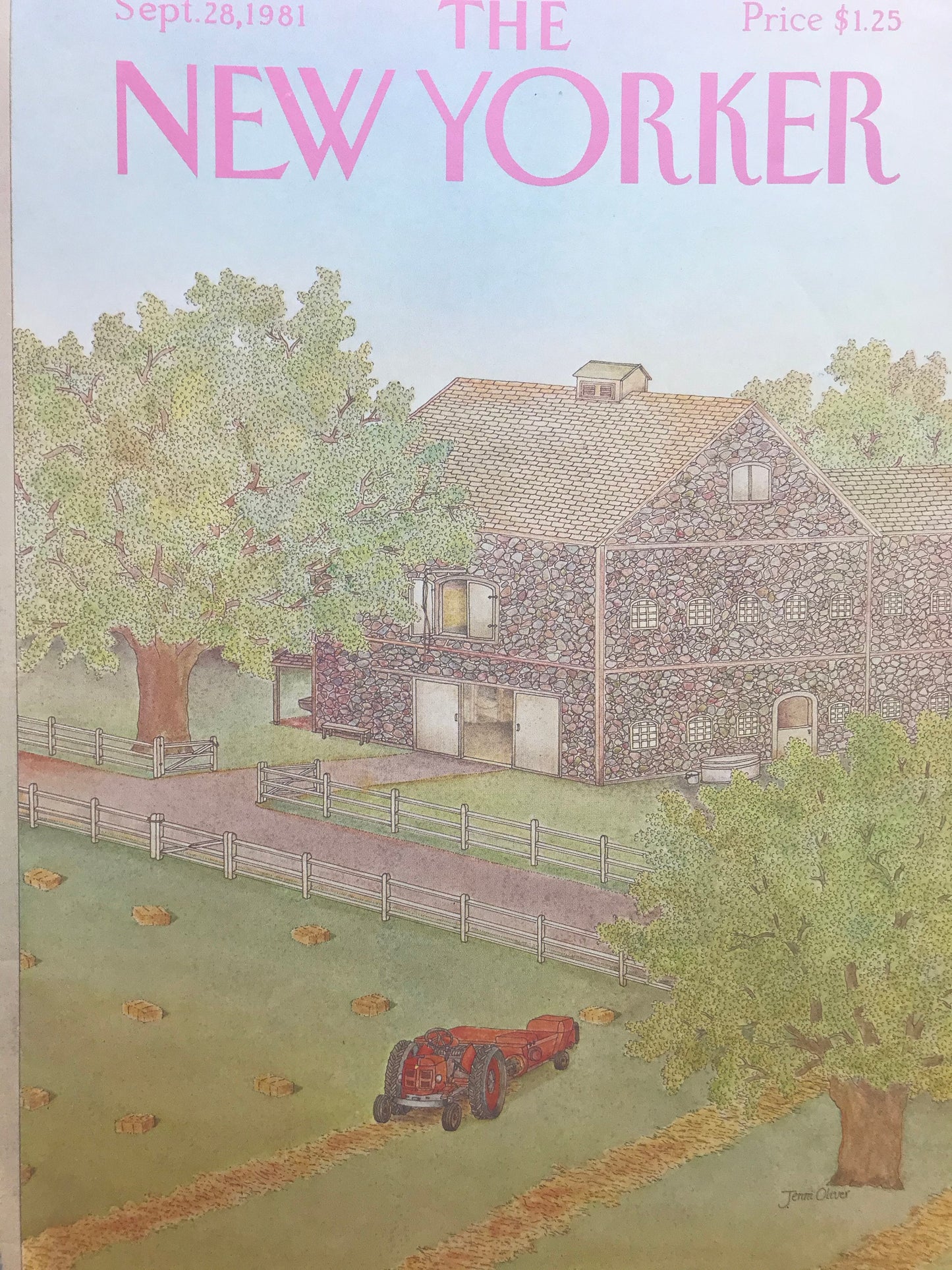 September 28, 1981 - The NEW YORKER - cover only