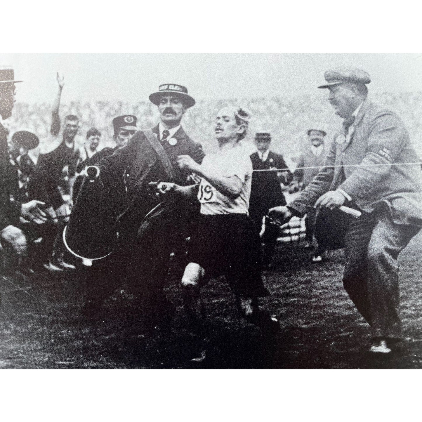 Vintage Olympics - 1904  100-meter dash - Dorando Pietri - print from a vintage book - Olympic athlete