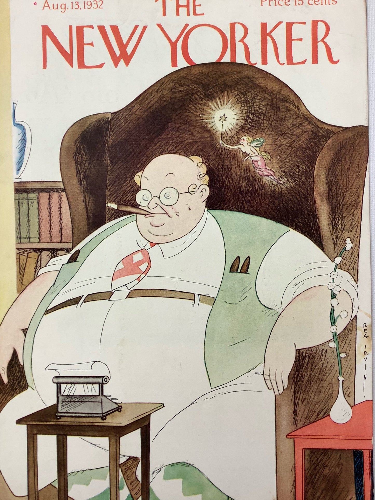 The NEW YORKER Magazine very rare original cover - August 13; 1932