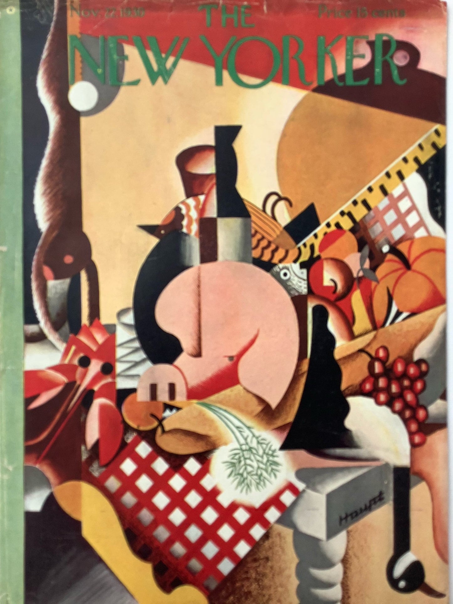 The NEW YORKER Magazine very rare original cover - November 22, 1930