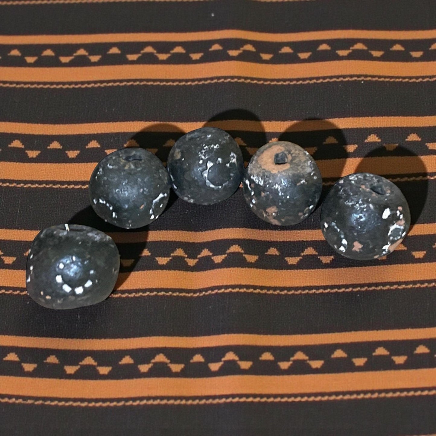 Vintage Terracotta Clay Beads – Natural Rustic Beads, Unique Craft & Jewelry Supply - 10 mm x 10 mm