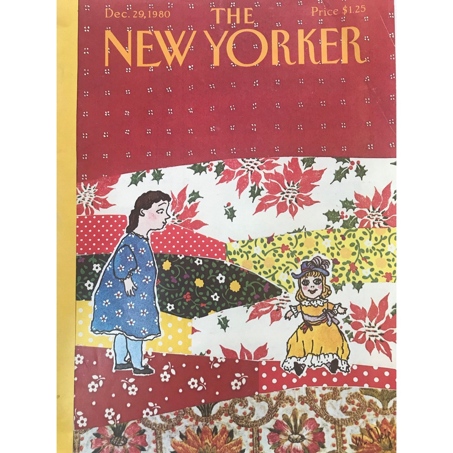 RARE - December 29, 1980 - The NEW YORKER Magazine original cover - Christmas