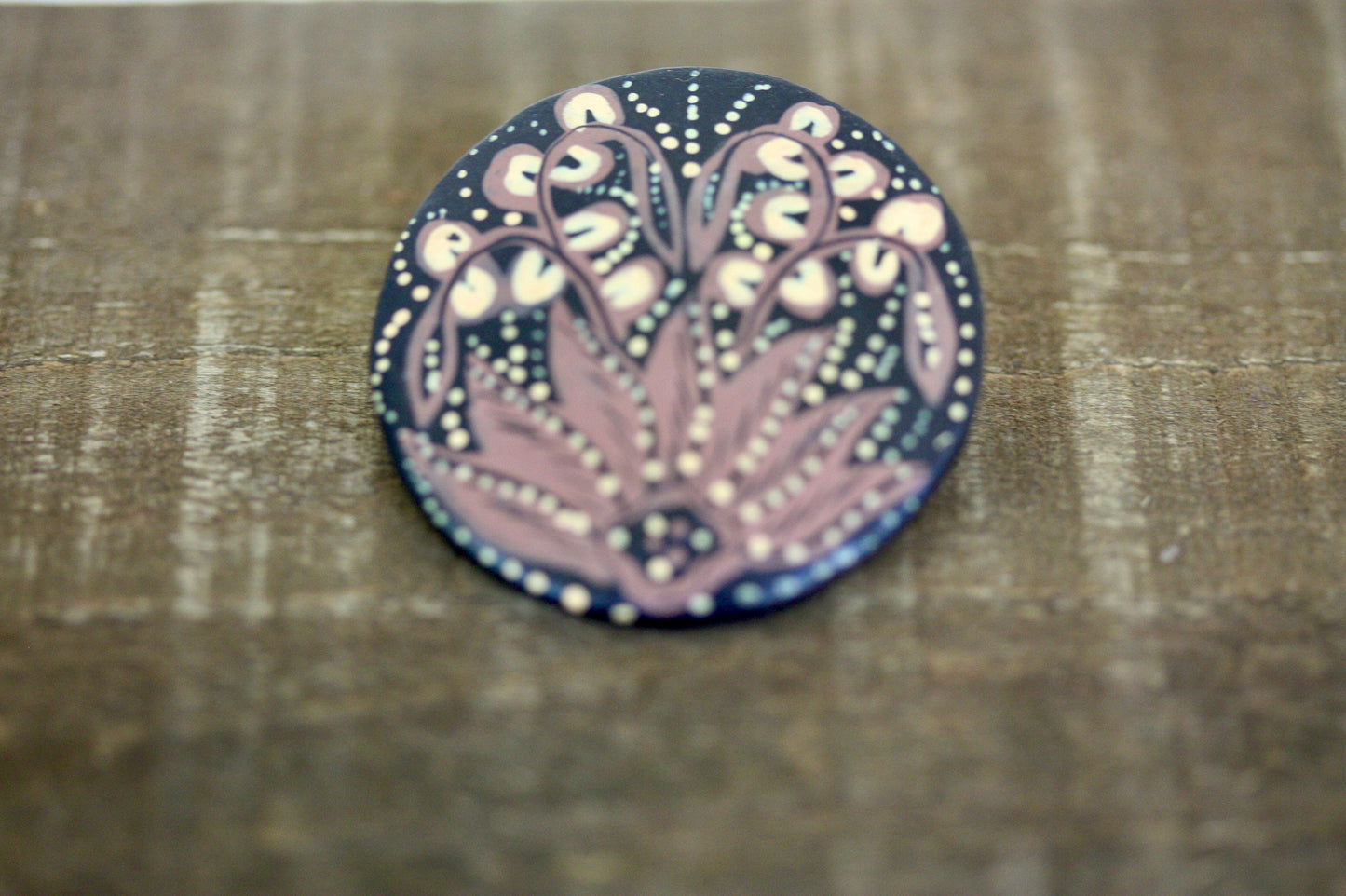 Possibly the prettiest handpainted earrings I've seen - artist unknown
