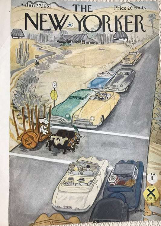 January 27, 1951 - The NEW YORKER Magazine original cover - Please read description