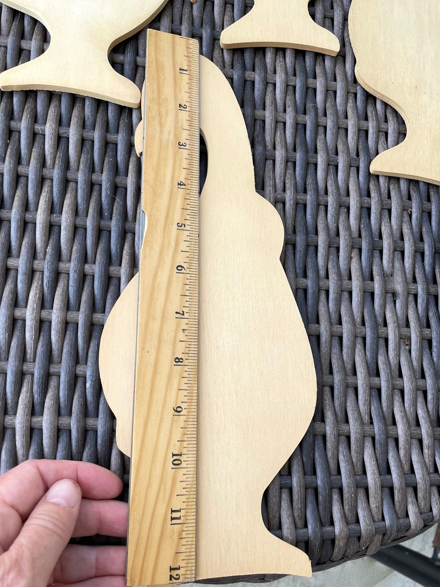 Lot of large unfinished solid wood duck forms - great for crafts - finish as you wish