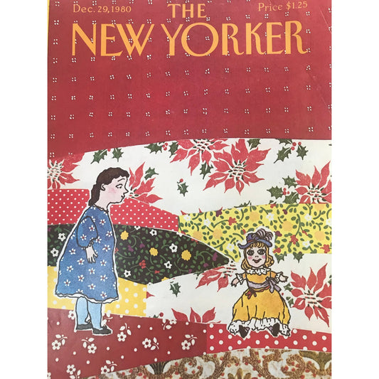 RARE - December 29, 1980 - The NEW YORKER Magazine original cover - Christmas