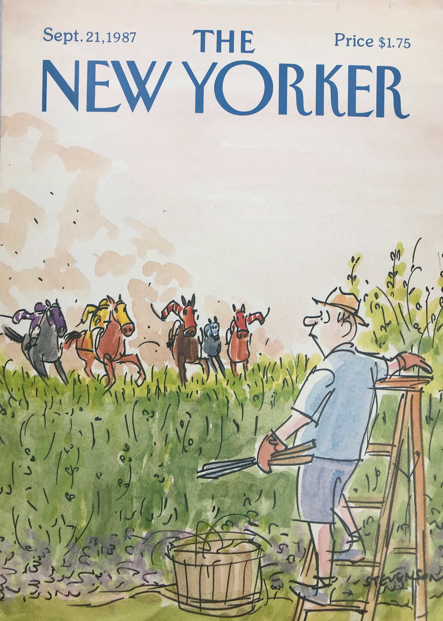 September 21, 1987 - The NEW YORKER Magazine original cover