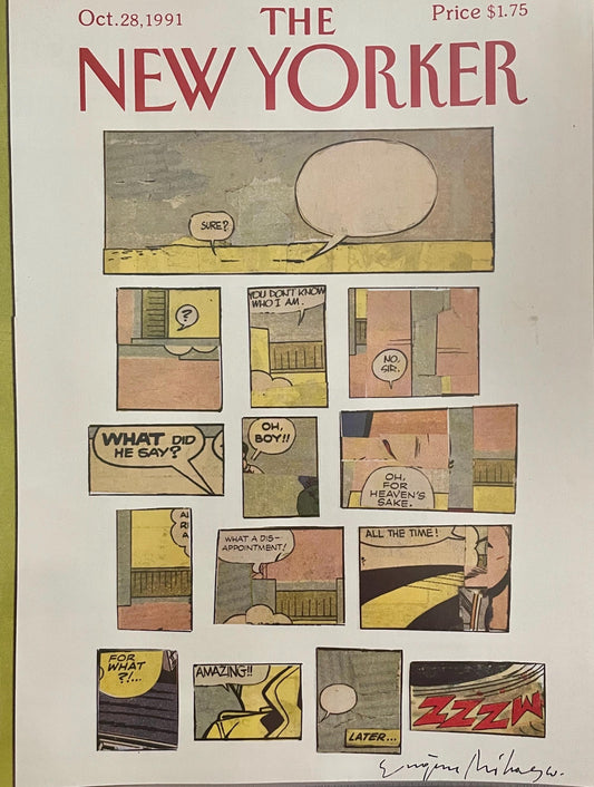 NEW YORKER Magazine original cover - October 28, 1991
