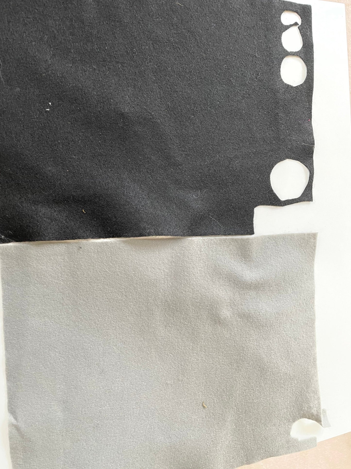 Lot of vintage fabric remnants - reds and blacks, plain and floral