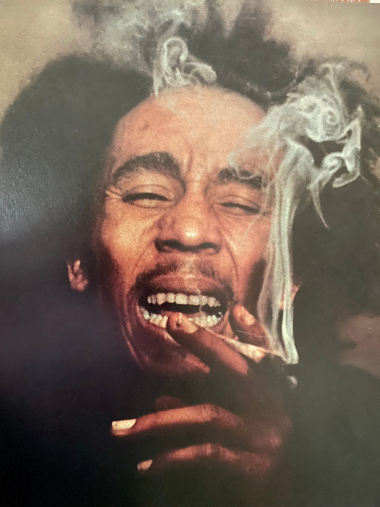 Legendary Rock 'N Roll - Bob Marley - print from vintage book - 12" x 10"