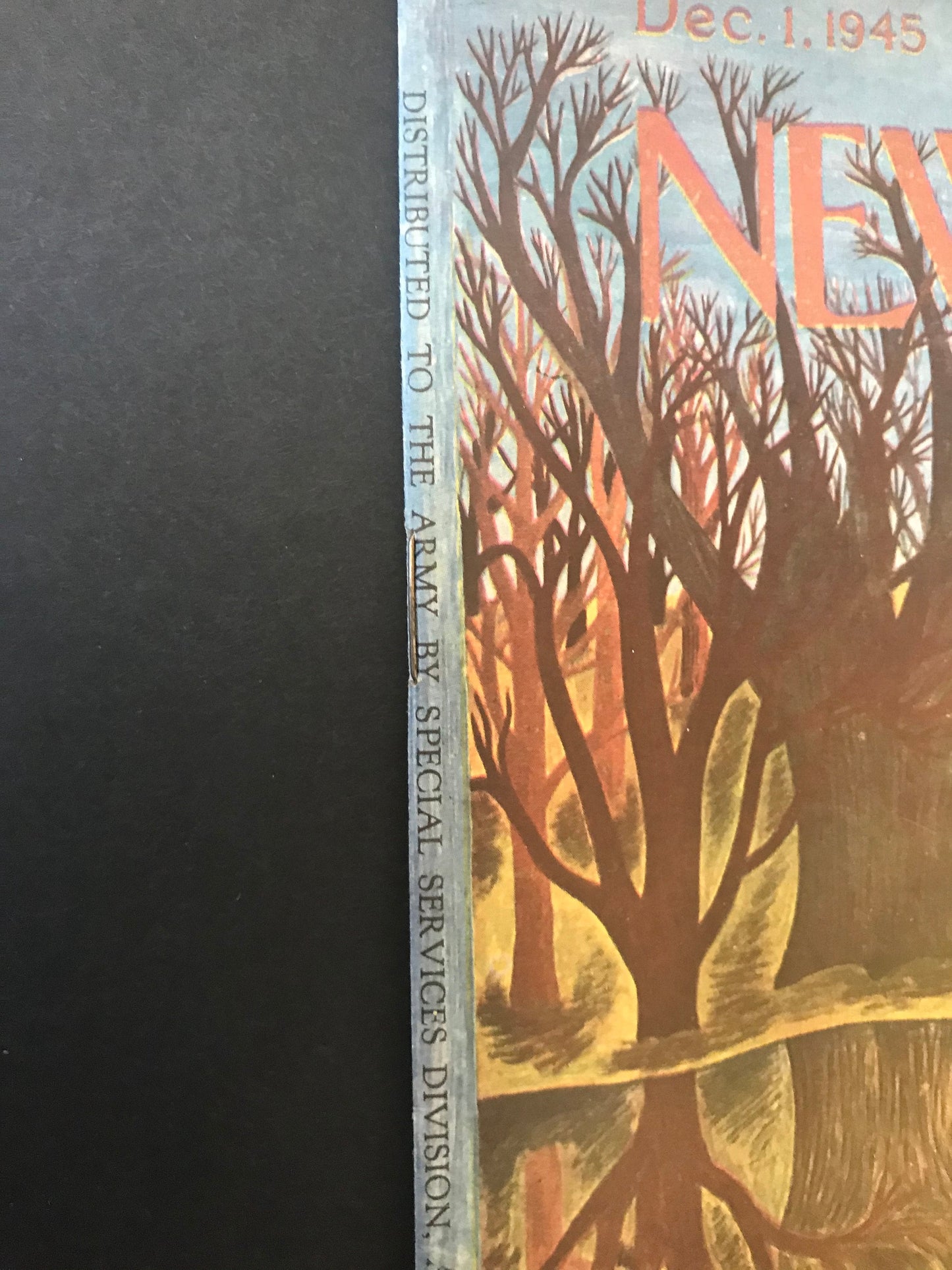 NEW YORKER Magazine - December 1, 1945 - Collectible Overseas Edition for Armed Forces Navy & Marines