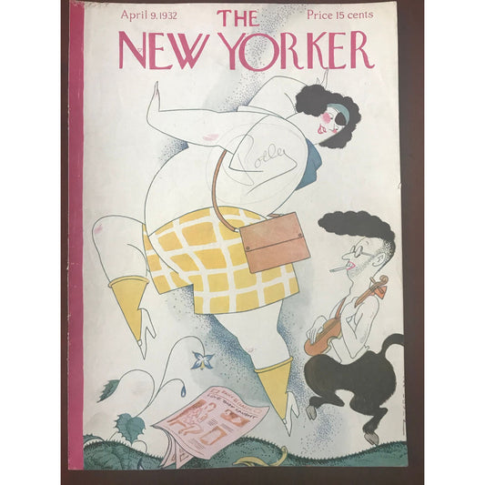 Rare - April 9, 1932 - The NEW YORKER Magazine original cover - please read description