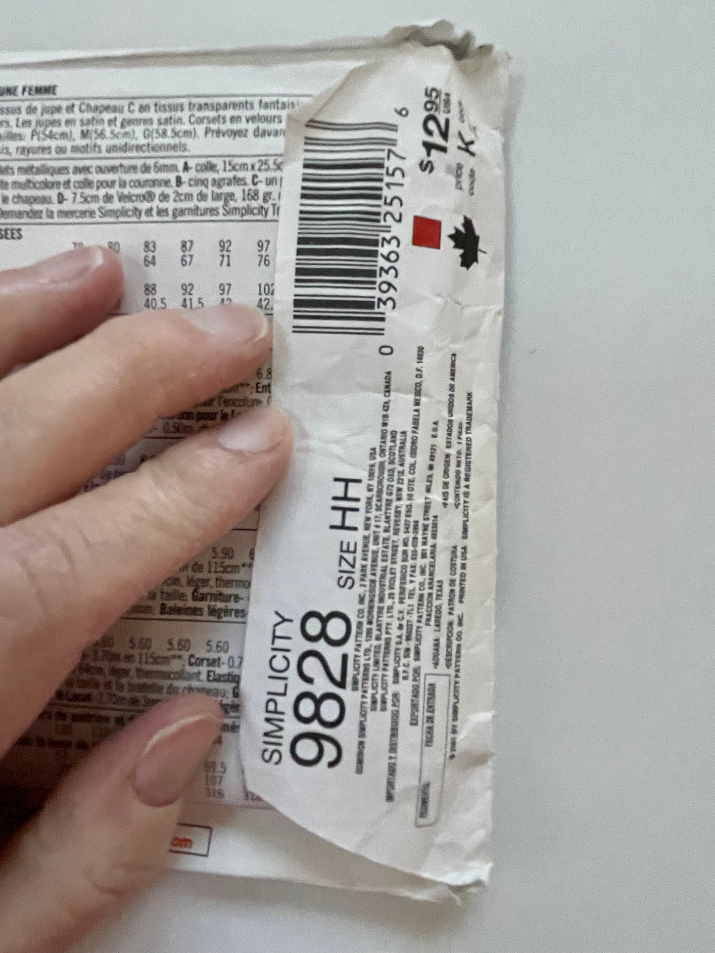 UNCUT Sewing Pattern - Simplicity Sewing Pattern 9828 Sz HH 6-12 ~ Misses' costumes - blouse, overskirt, drape, hat ~ witch, vampire