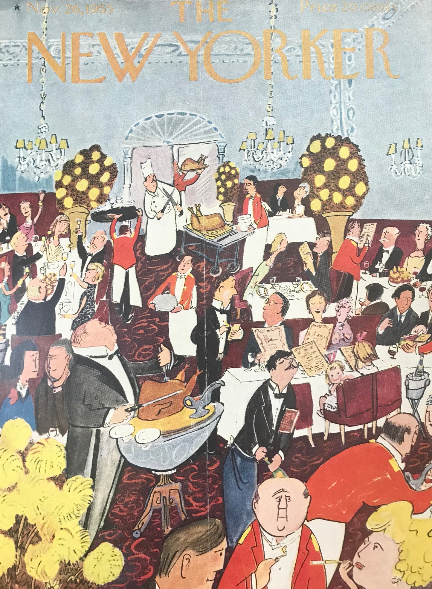 Rare - NEW YORKER Magazine cover - November 26, 1955