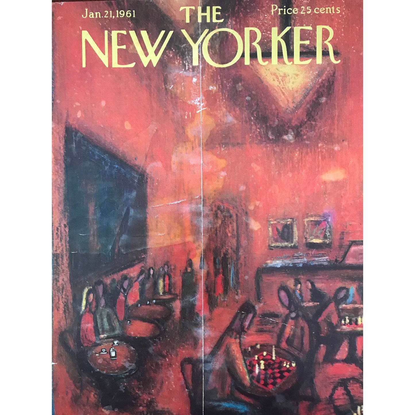 Rare - January 21, 1961 - The NEW YORKER Magazine original cover