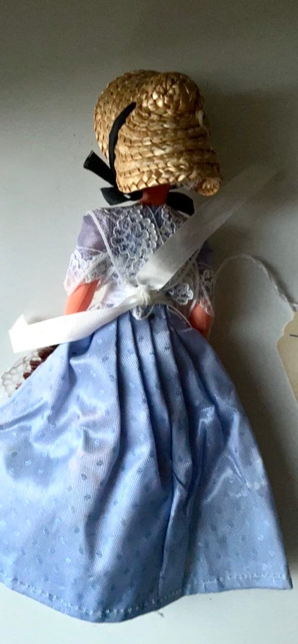 Vintage collectible handmade Geneva, Switzerland doll figurine - eyes open and close