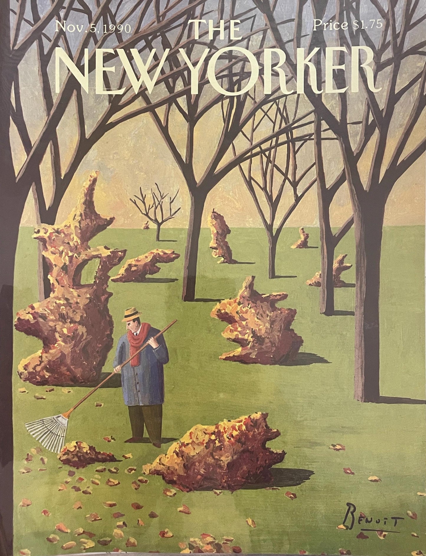 NEW YORKER Magazine original cover - November 5, 1990