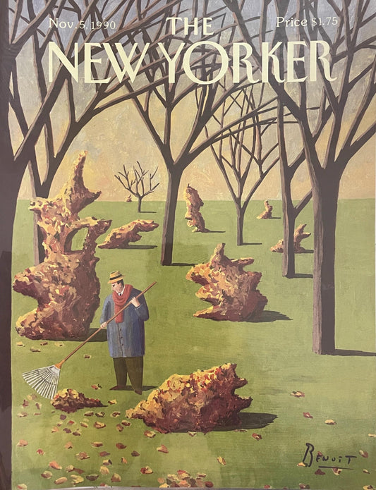 NEW YORKER Magazine original cover - November 5, 1990