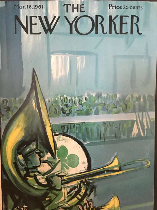The NEW YORKER magazine cover only - March 18, 1961