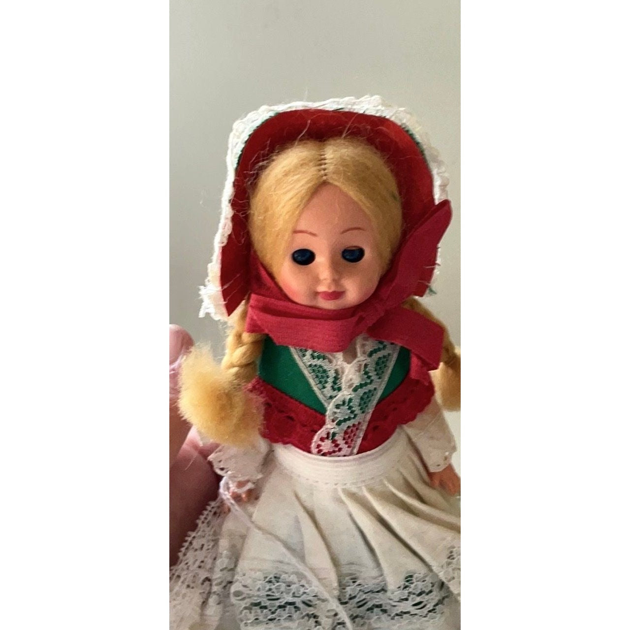 Vintage collectible Doll figurine from Denmark - with eyes that open and close