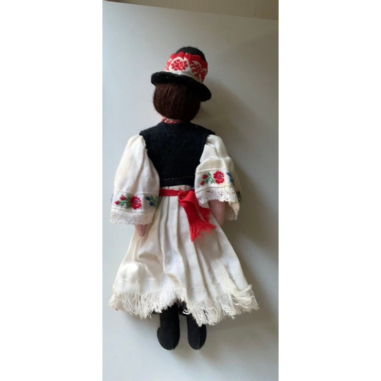 All hand sewn, hand painted, hand made vintage male collectible Doll figurine from Hungary / Hungarian