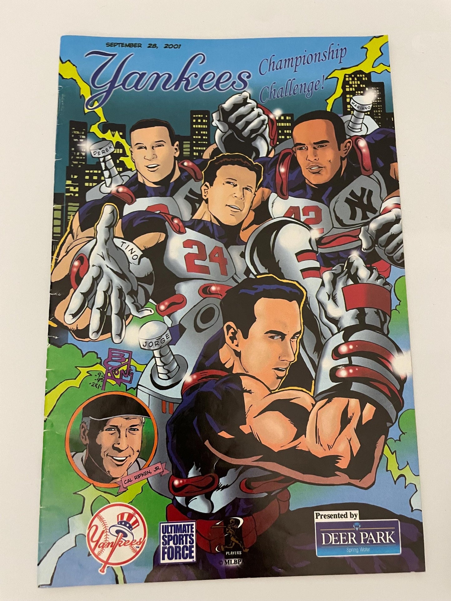 RARE - 2001 New York Yankees Championship Challenge Comic Book - Ultimate Sports Force