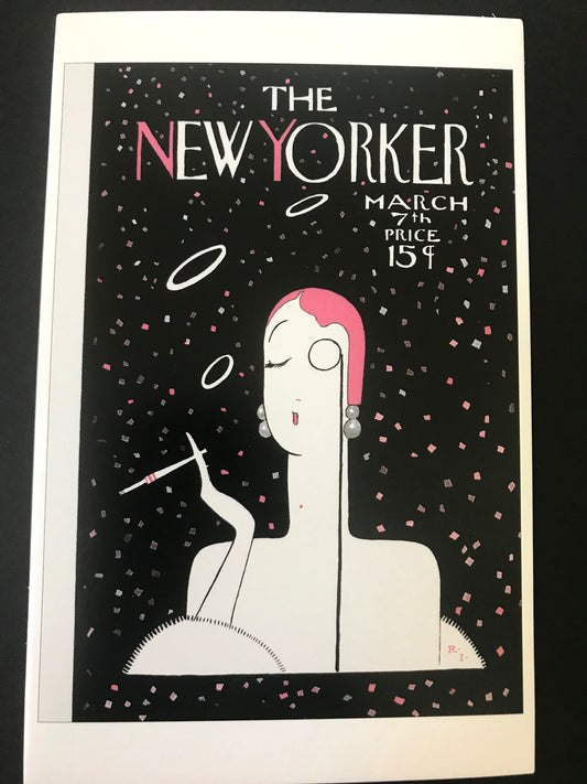 POSTCARD of an original vintage New Yorker Magazine cover - ready to frame or to send to a friend
