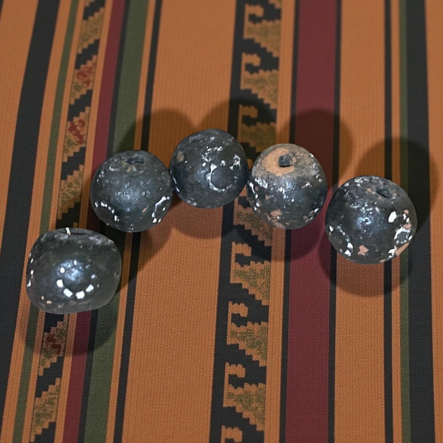 Vintage Terracotta Clay Beads – Natural Rustic Beads, Unique Craft & Jewelry Supply - 10 mm x 10 mm