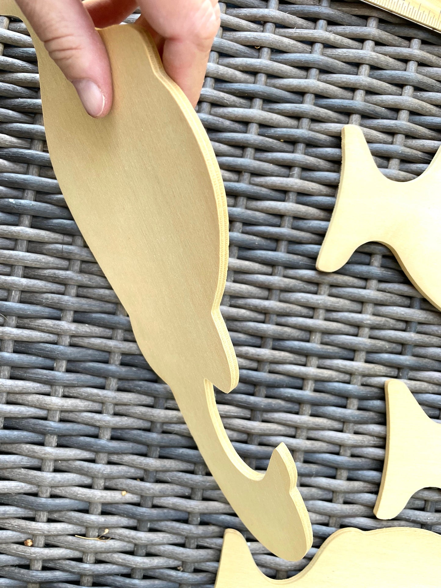 Lot of large unfinished solid wood duck forms - great for crafts - finish as you wish