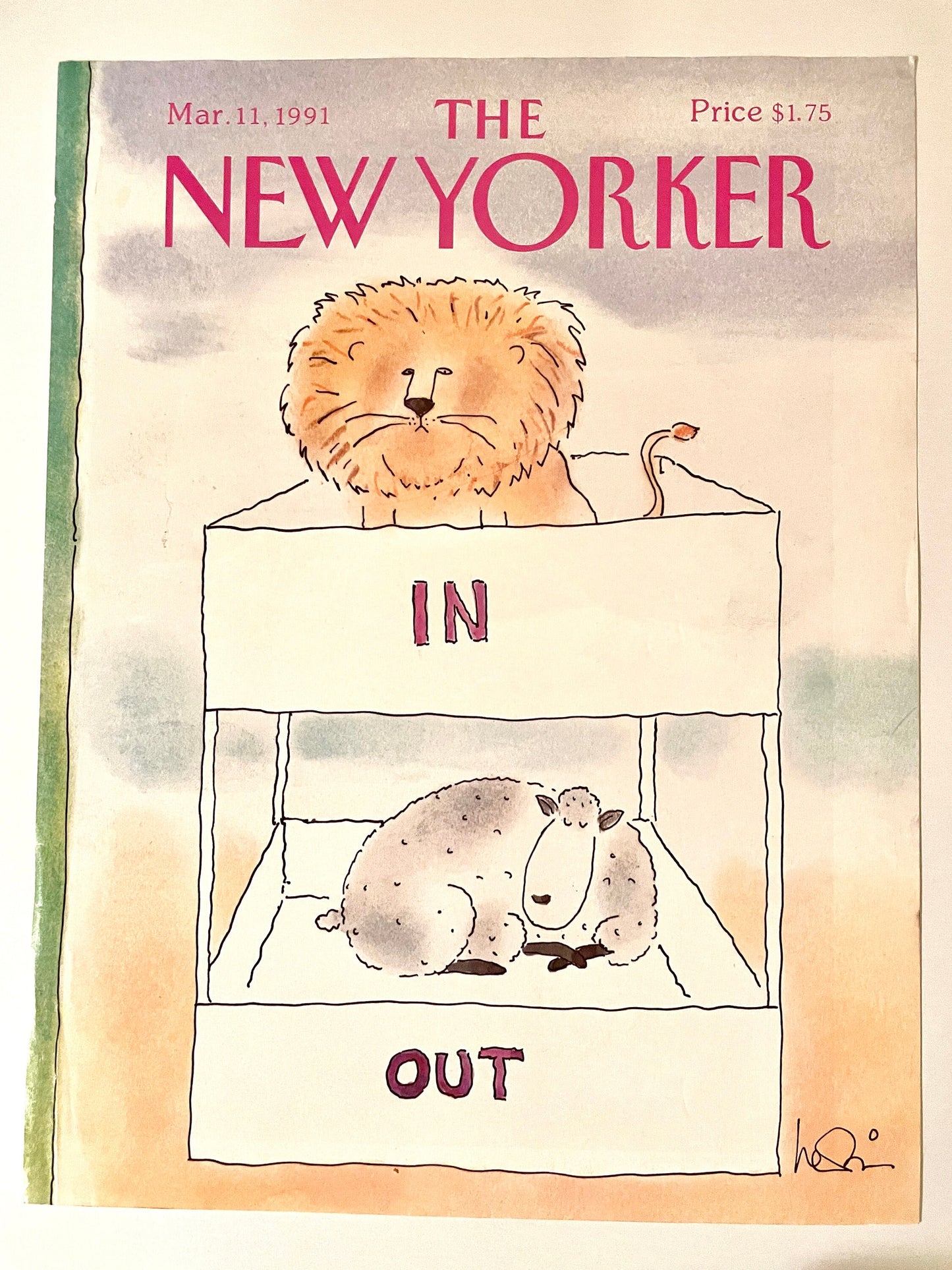 March 11, 1991 - The NEW YORKER Magazine original cover
