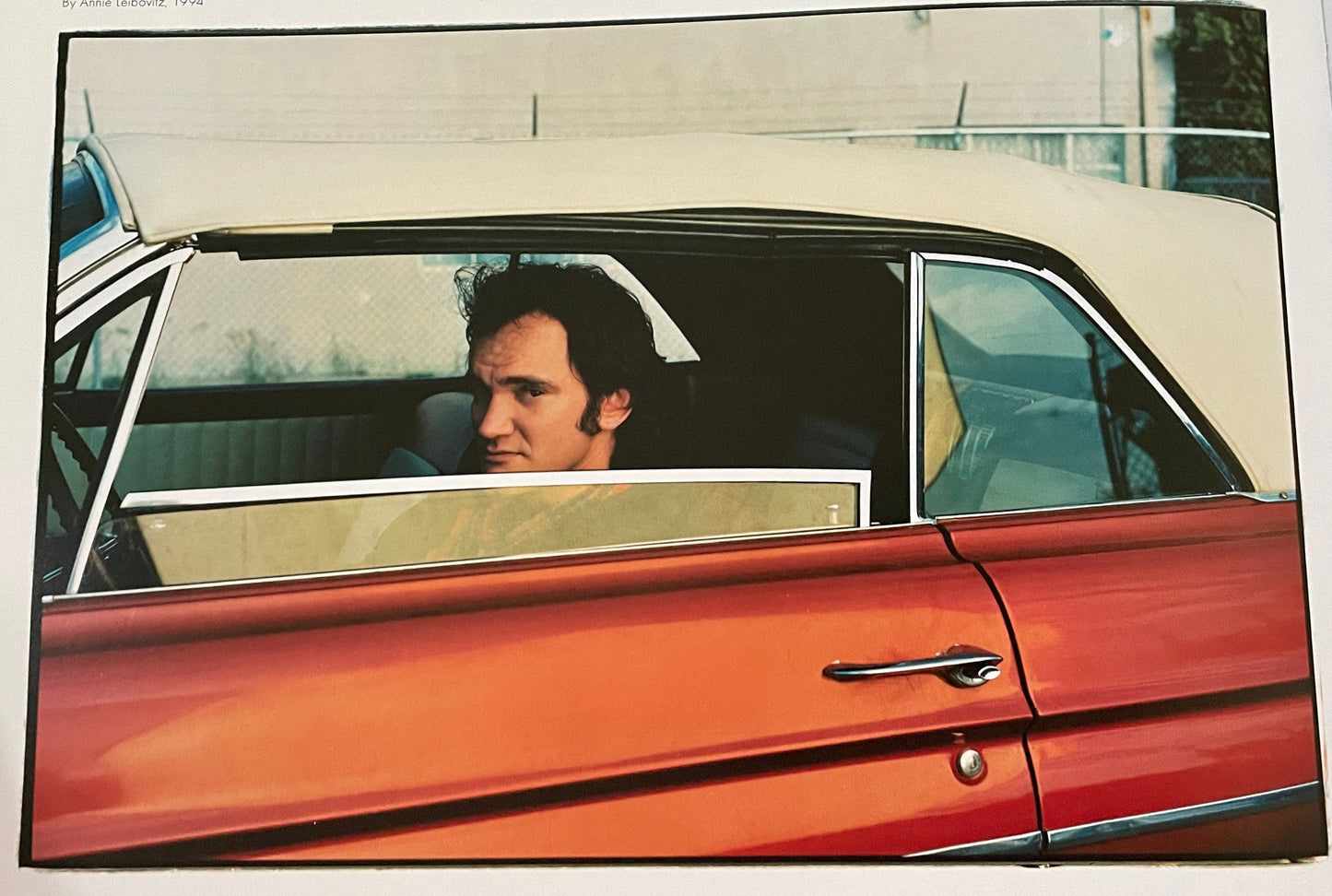 Quentin Tarantino by Annie Leibovitz 1994 - 9" x 6" print from a vintage book