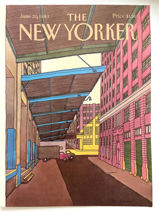 NEW YORKER Magazine original cover - vintage - June 20, 1983