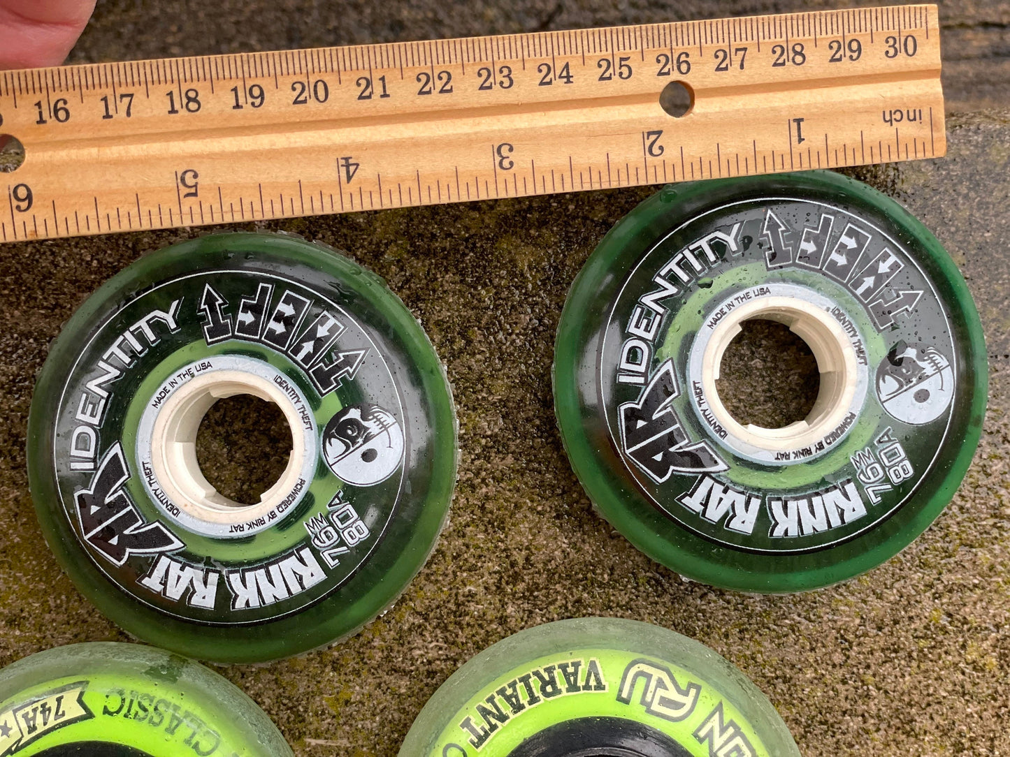 Oh my - a great debate... what can you make with vintage wheels from roller skates?