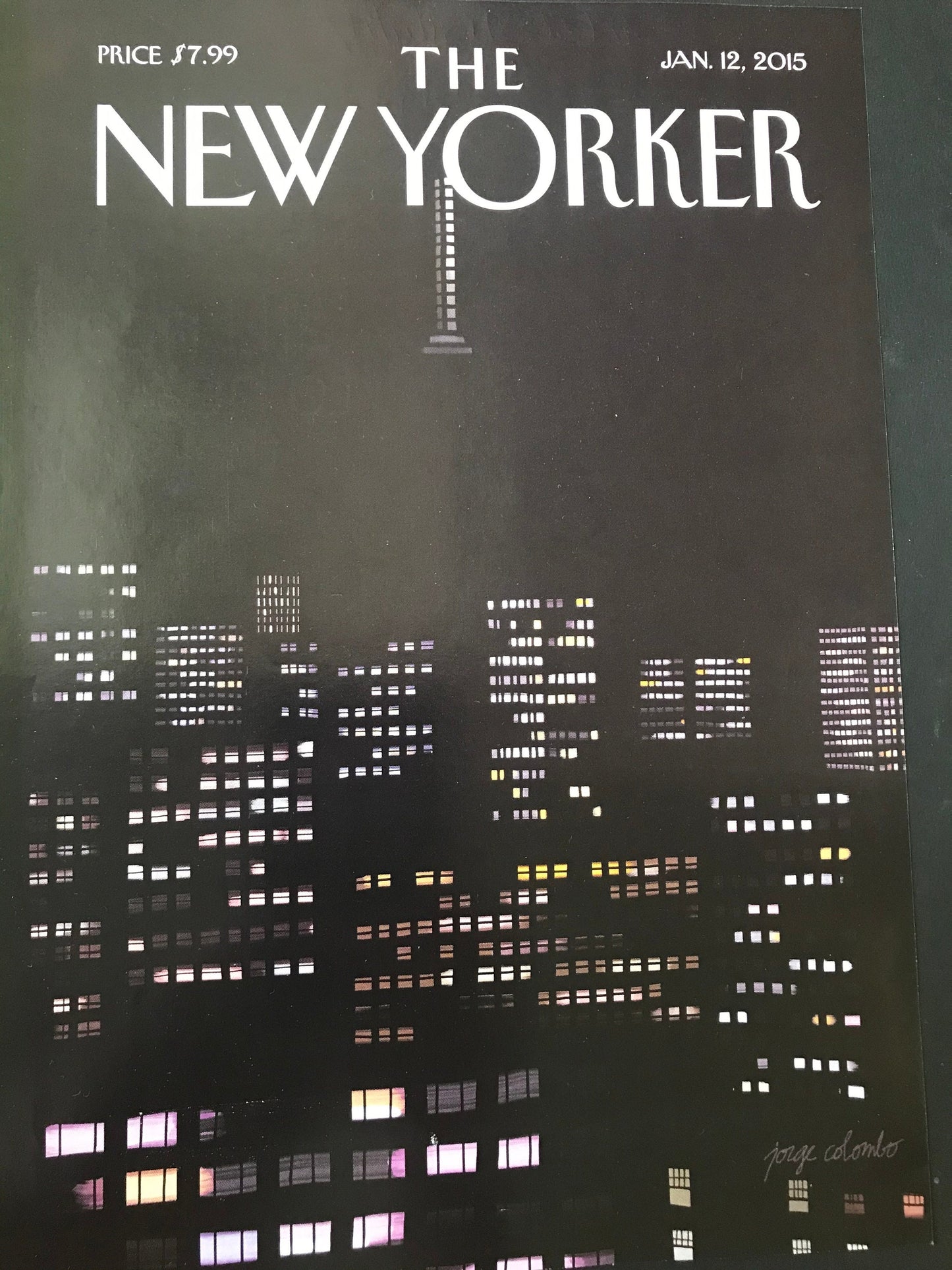 January 12, 2015 - The NEW YORKER Magazine original cover