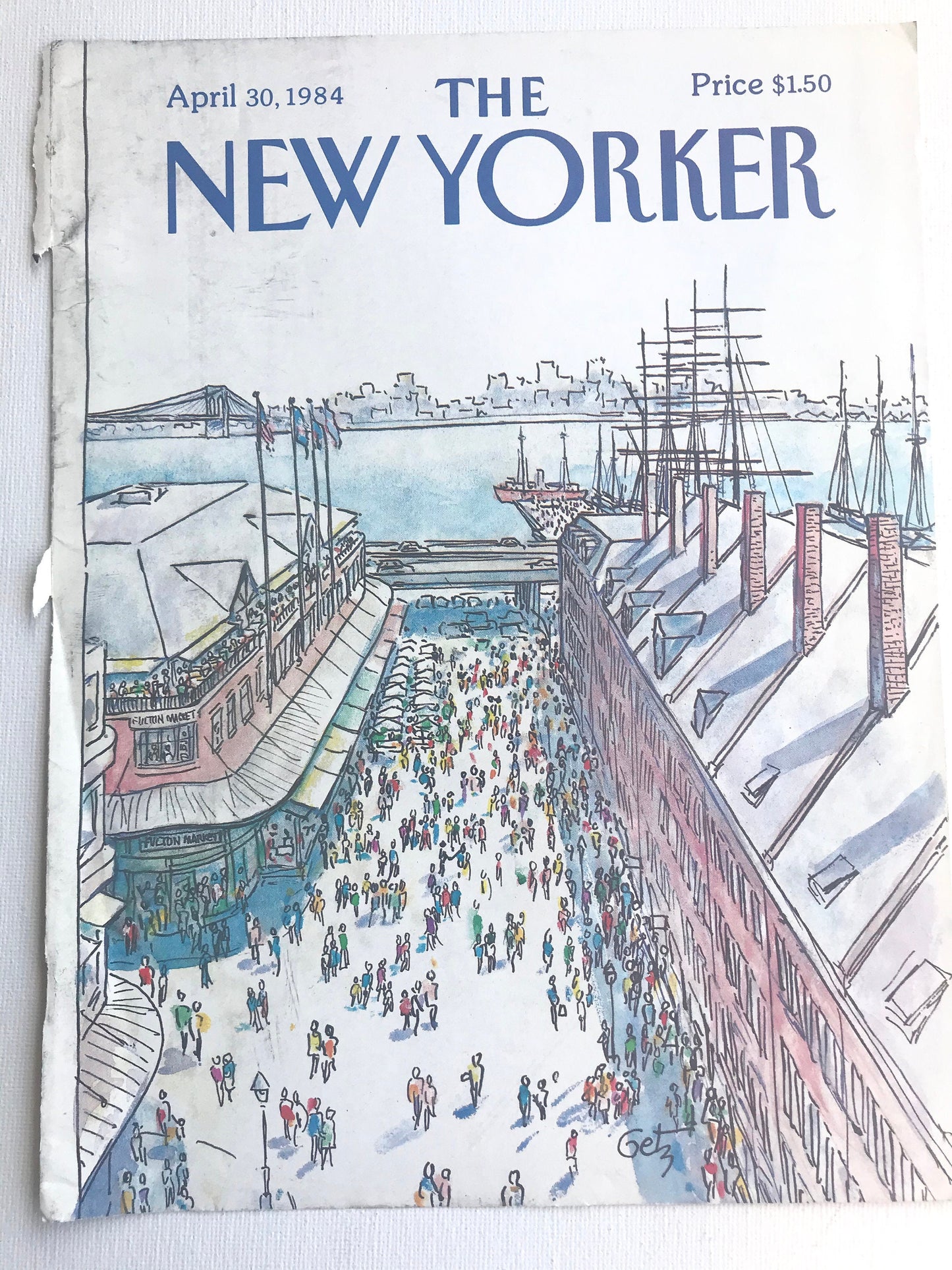 Rare -  April 30, 1984 - The NEW YORKER Magazine original cover - please read description