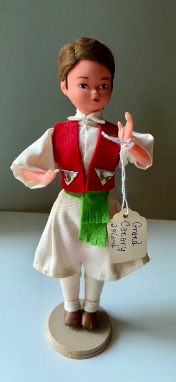 Vintage signed Muneca Artesana Beibi doll figurine - Made in Spain