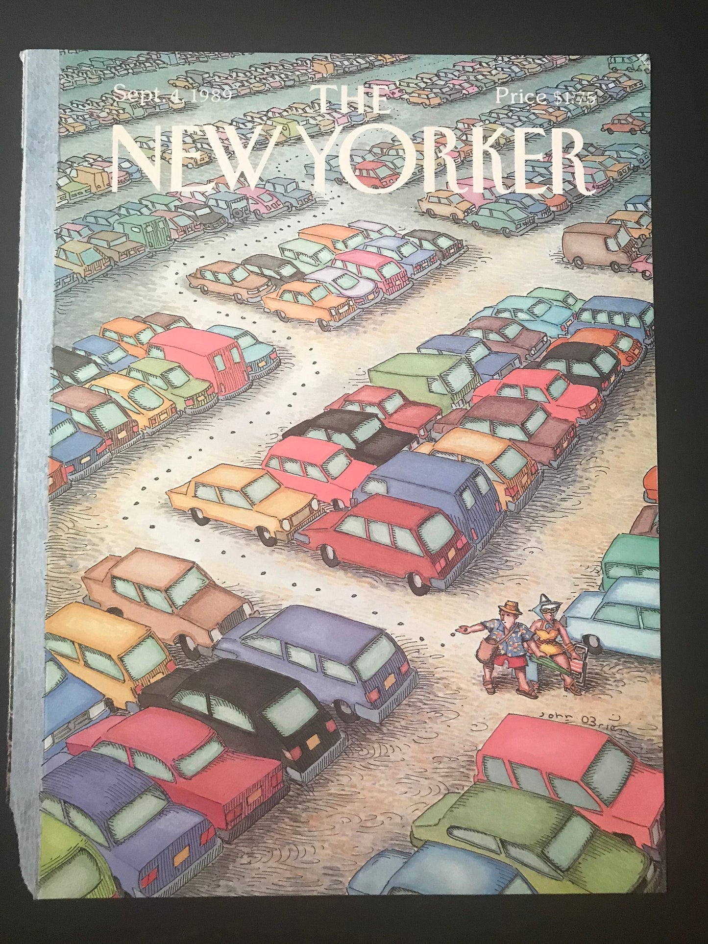 September 4, 1989 - The NEW YORKER Magazine original cover - parking lot, finding your car