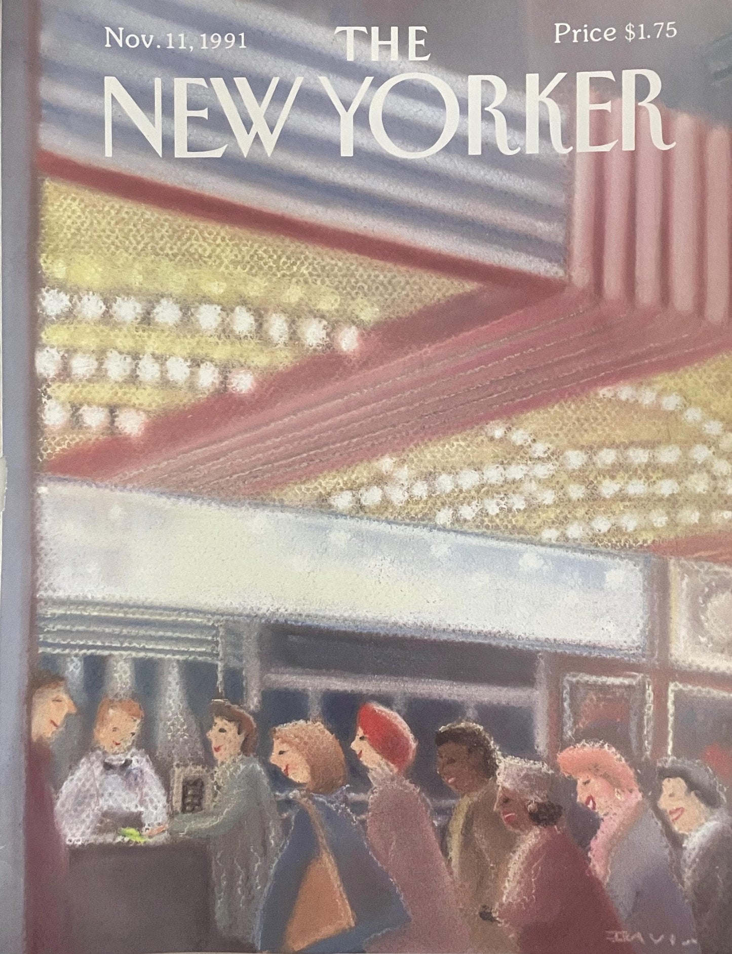 NEW YORKER Magazine original cover - November 11, 1991