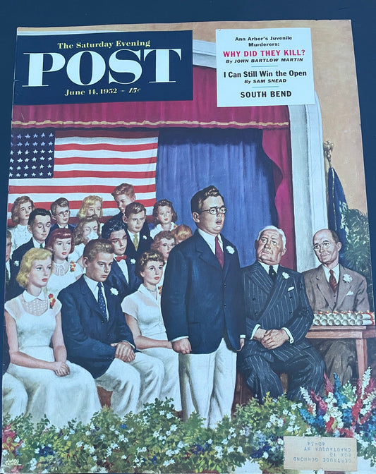 Saturday Evening Post - Original Cover - June 14, 1952