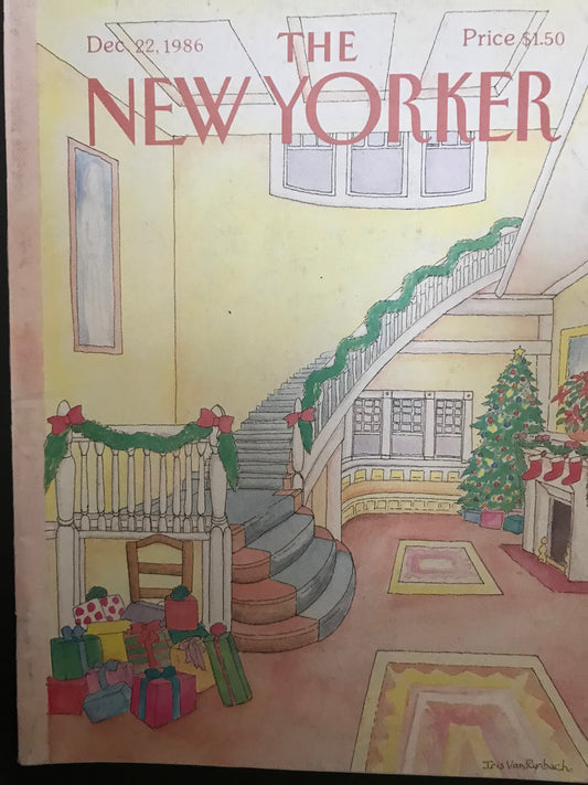 The NEW YORKER magazine cover only - December 22, 1986
