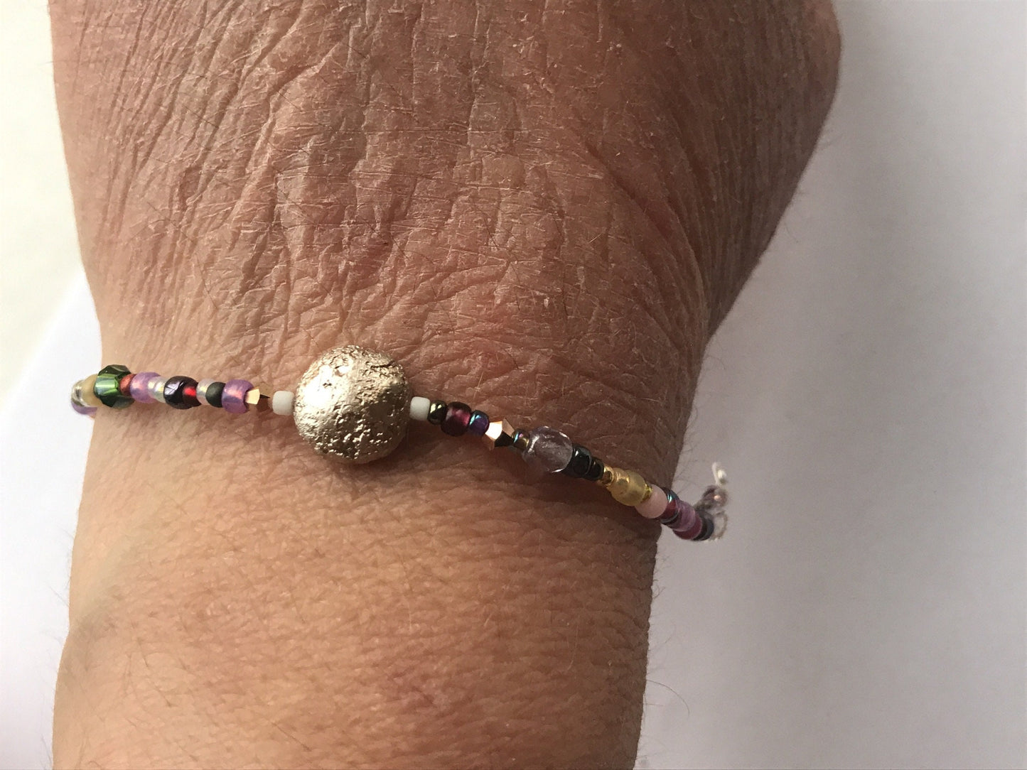 S I M P L I C I T Y Bracelet or Anklet - simple, delicate streamlined seed bead bracelets featuring colors that stir the soul