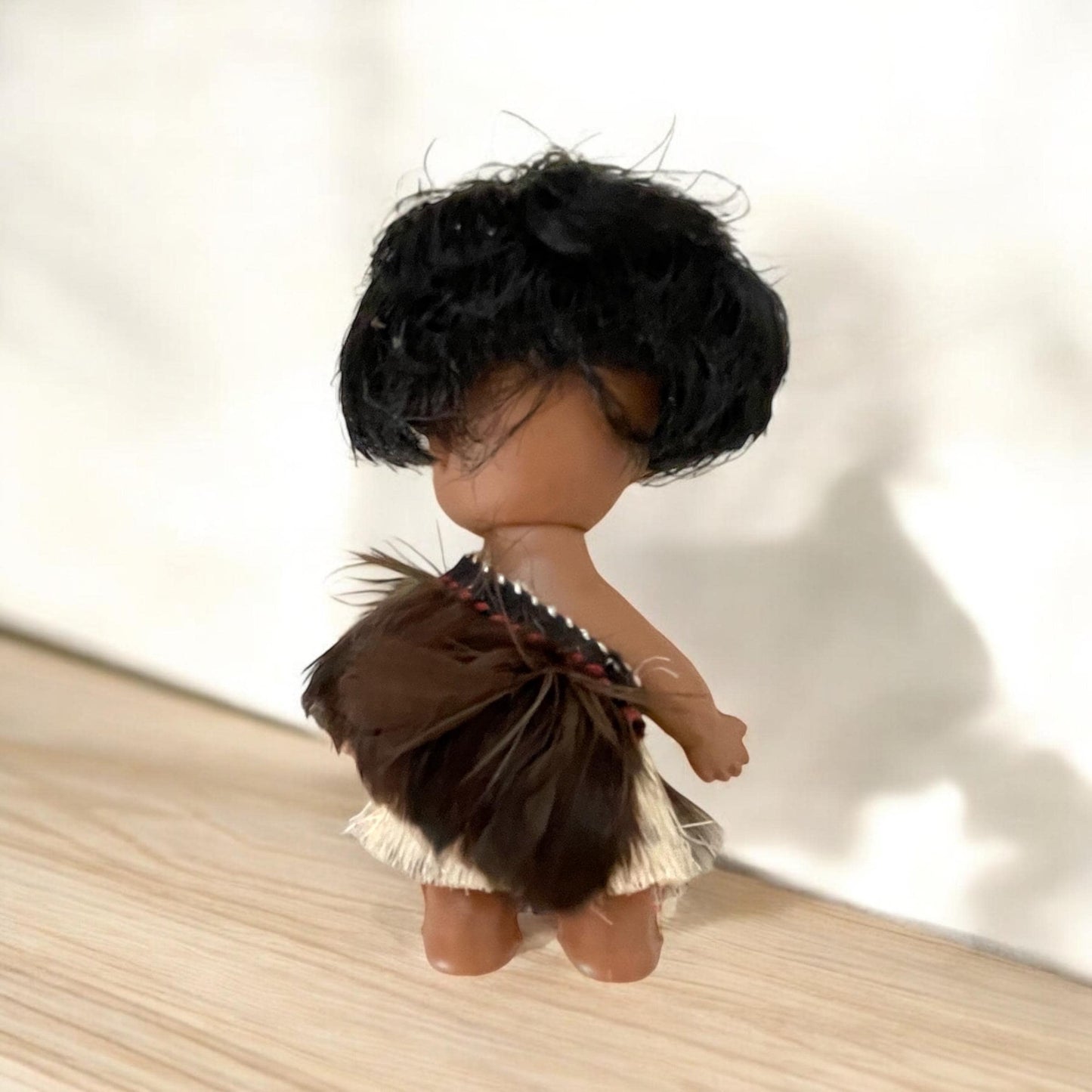 Adorable vintage New Zealand Maori Doll - souvenir doll, tribal, kitsch
