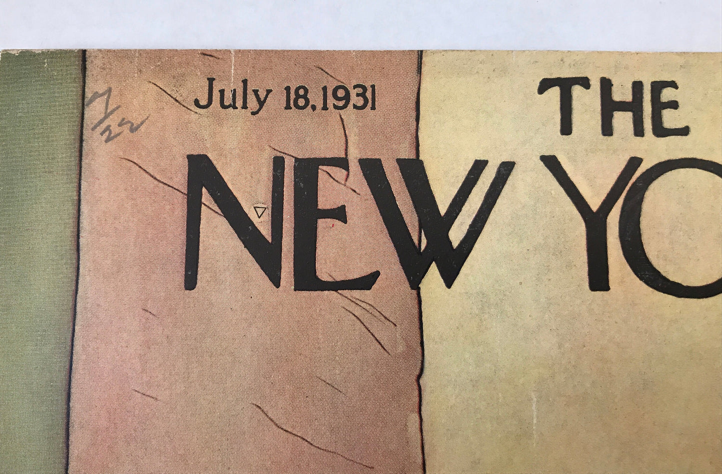 The NEW YORKER Magazine very rare original cover - July 18, 1931 -  Helen E. Hokinson