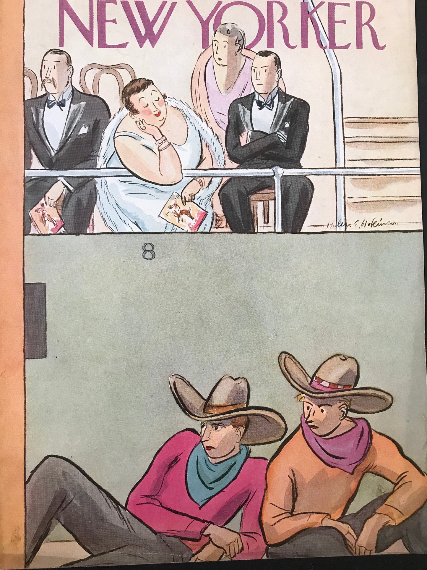 Very RARE - October 20, 1934 - NEW YORKER Magazine original cover - by Rea Irvin