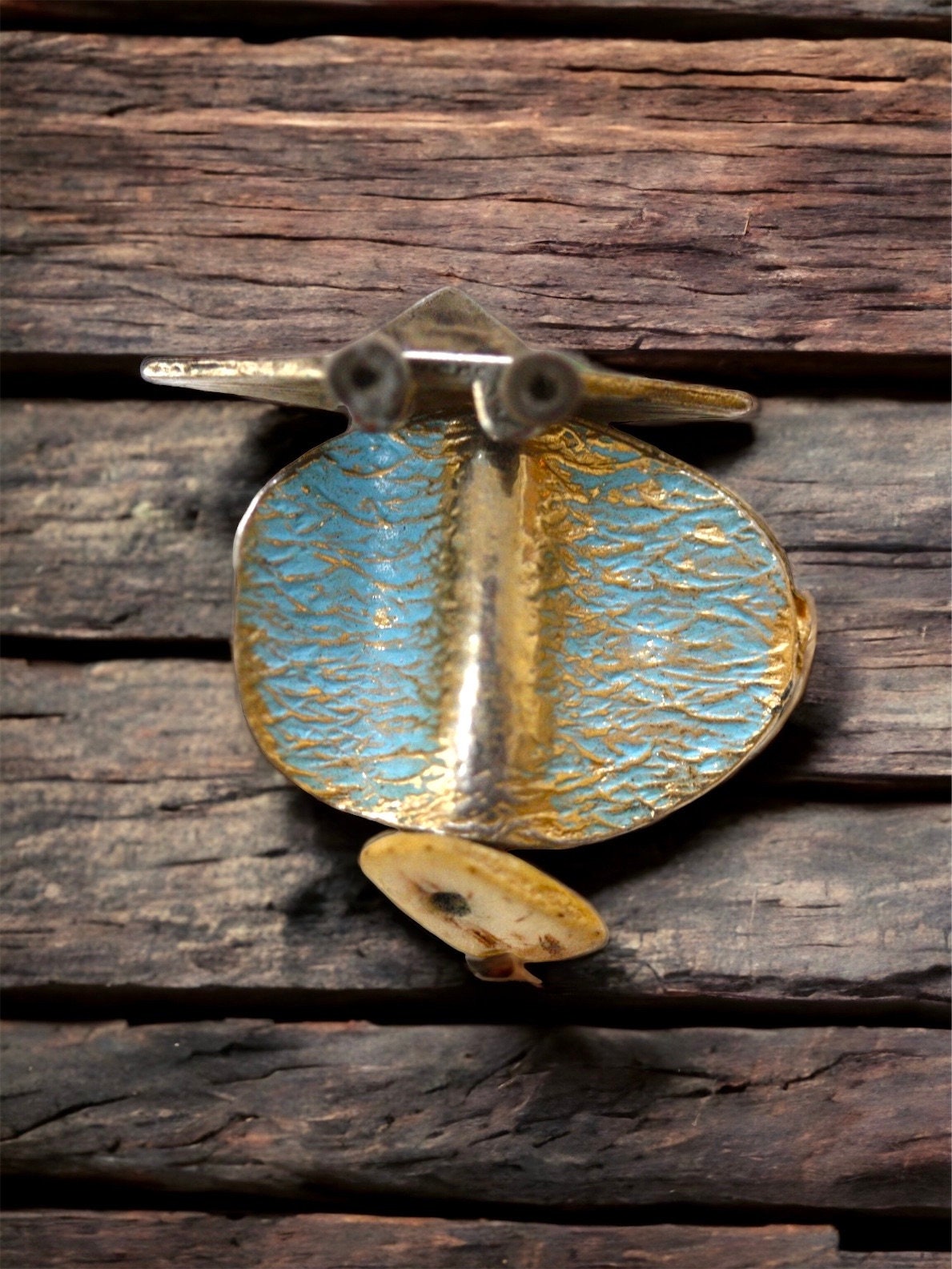 Handmade, one-of-a-kind assemblage art - can be ordered as a necklace, pin or magnet