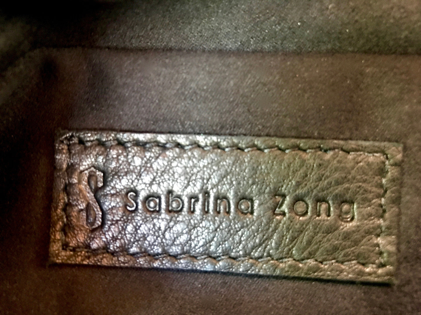 Vintage Clutch Handbag – Purple Gold Folder Design | Signed Sabrina Zong Faux Leather