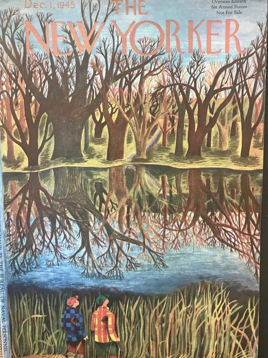 NEW YORKER Magazine - December 1, 1945 - Collectible Overseas Edition for Armed Forces Navy & Marines