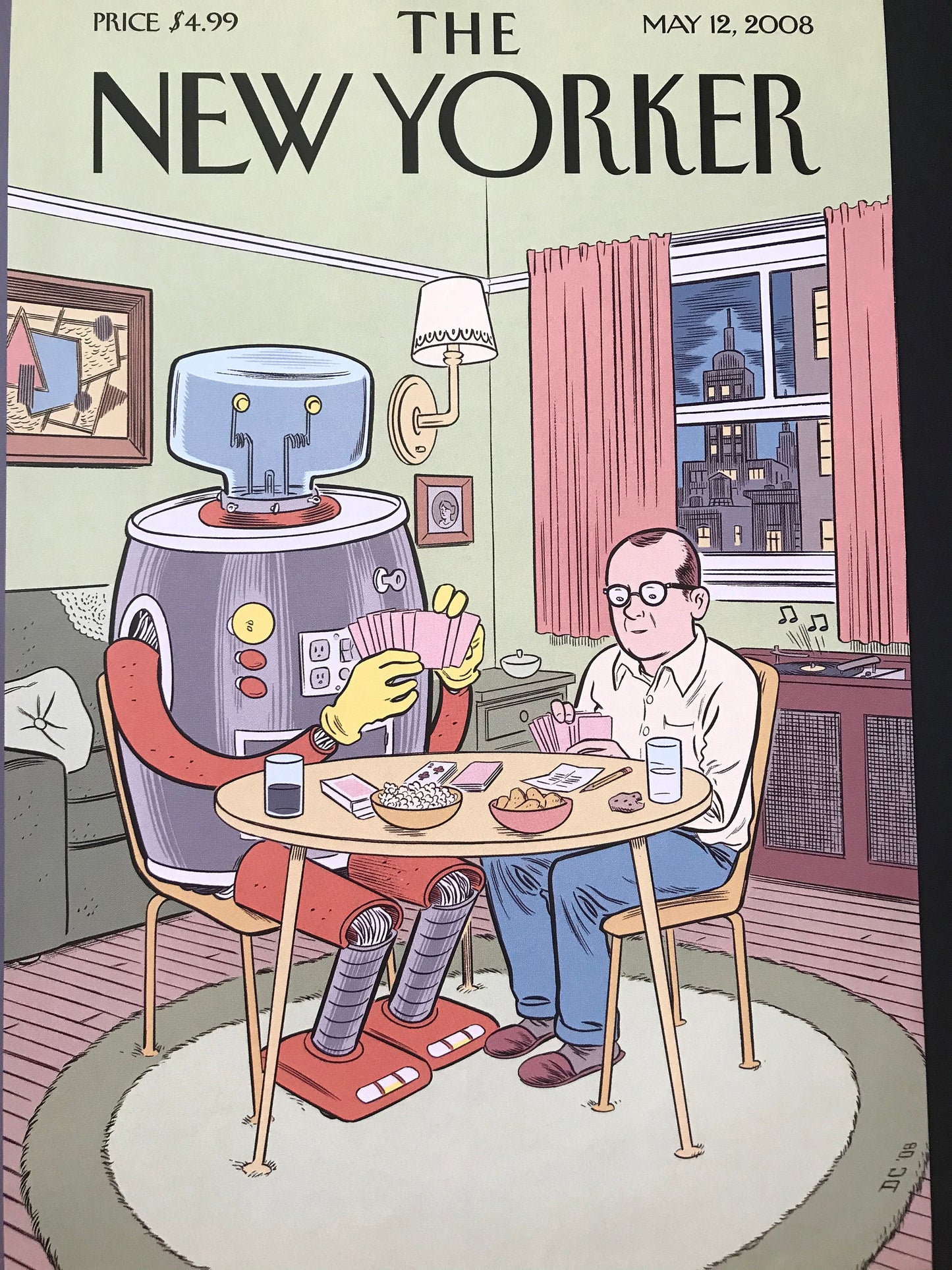 May 12, 2008 - The NEW YORKER Magazine original cover - robot