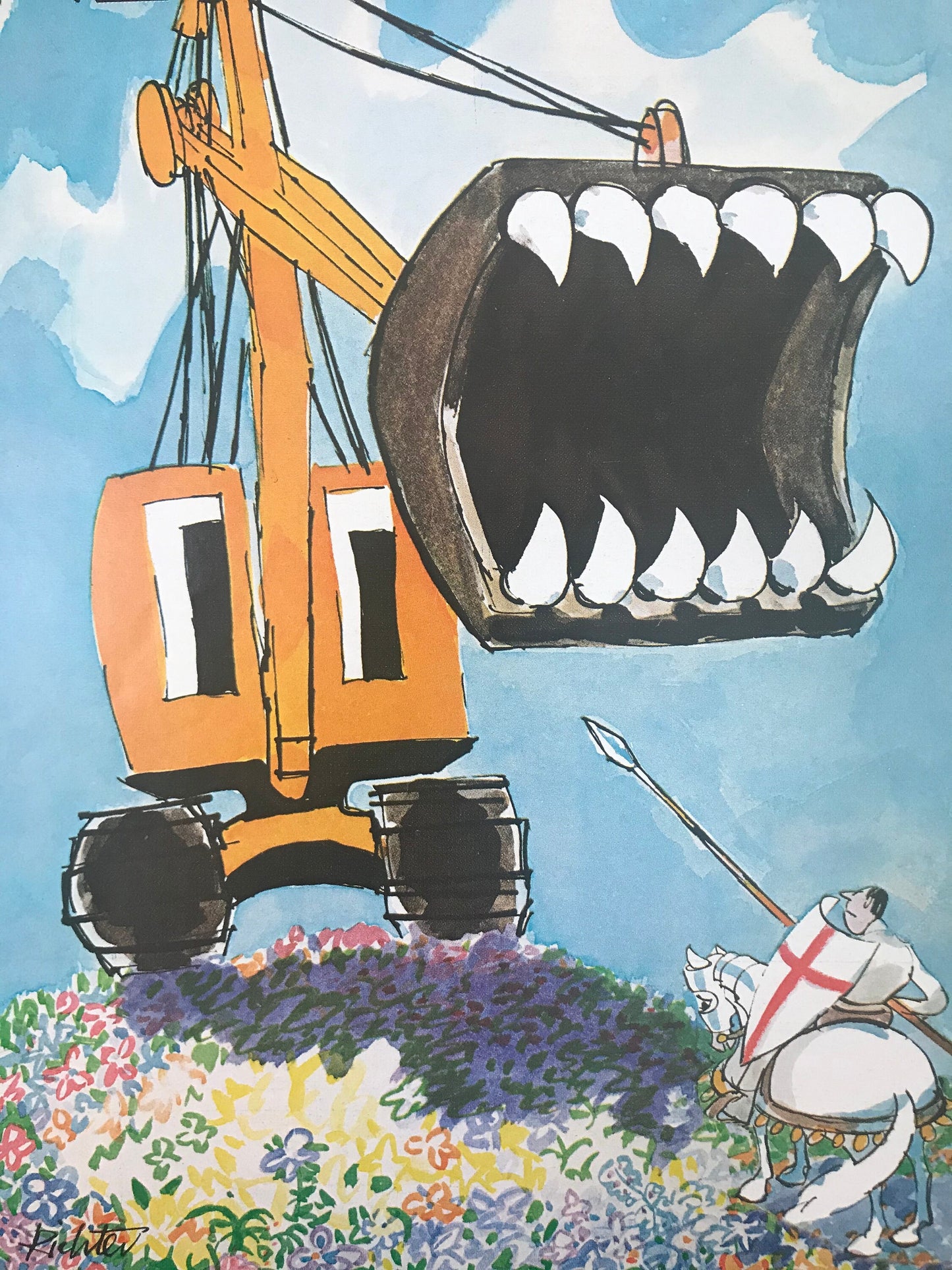 The NEW YORKER Magazine charming original cover - May 1, 1971