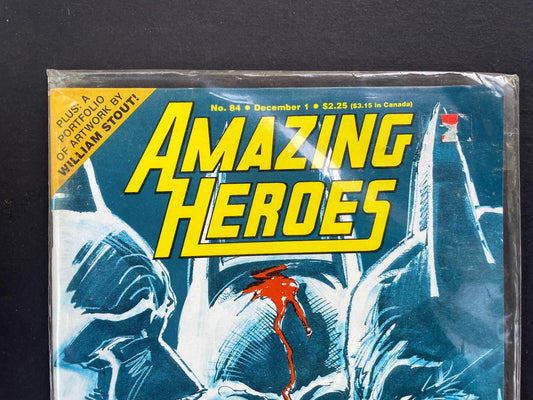 Amazing Heroes #84 Comic Book Magazine | 1985 Superhero News & Reviews | Indie and Marvel/DC Preview